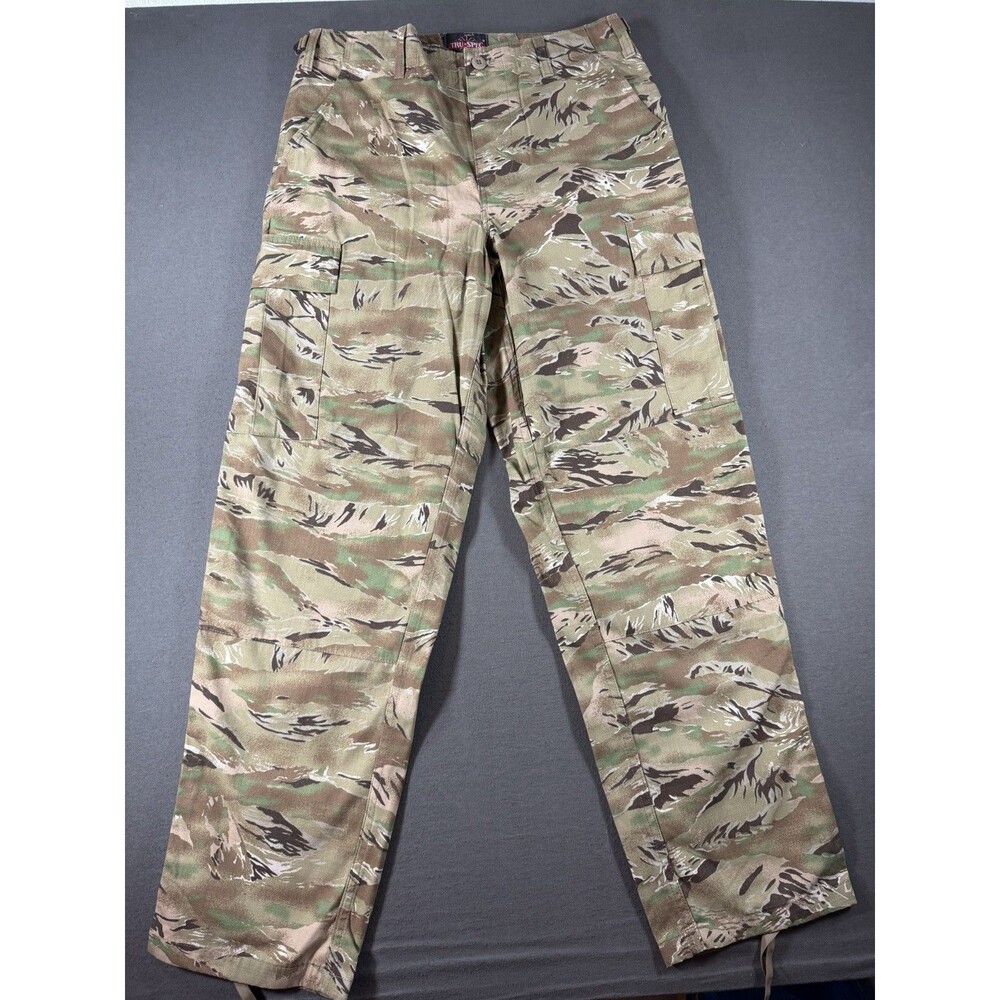 Tru-Spec Tiger Stripe Camo BDU Cargo Pants Men Medium Regular Military Army